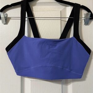 Womens STORI by Katy Hearn, Sports bra, size 8 periwinkle and black